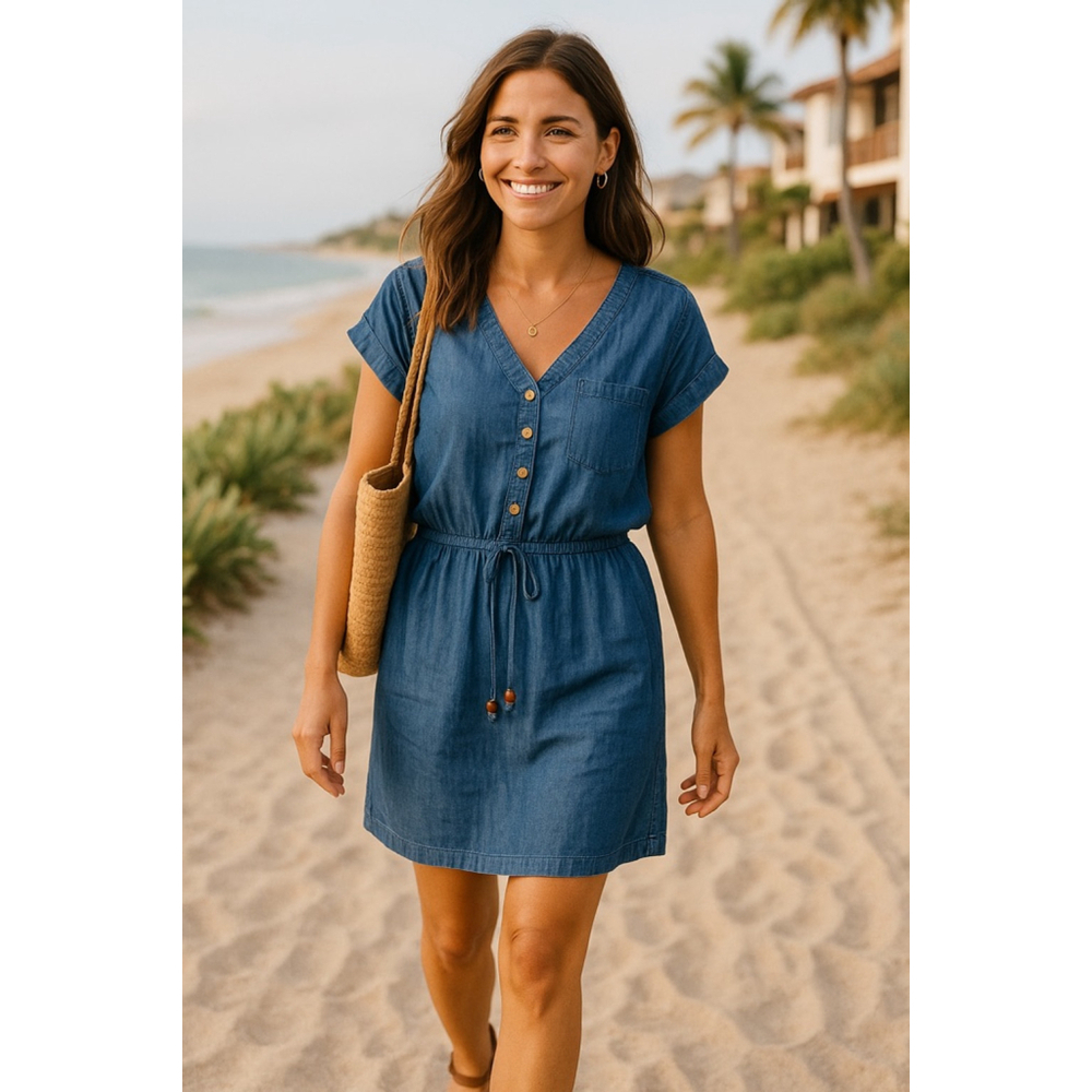Speed Control Blue Mini Dress
